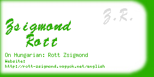 zsigmond rott business card